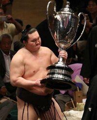 相撲の優勝カップって何キロくらいあるんでしょうか 賜杯の重さ Yahoo 知恵袋