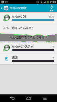 Androidスマホにおいて 電池の使用量が100 を超える アン Yahoo 知恵袋
