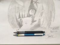 絵の評価をお願いします シャープペンシルで リゼロの 鬼化したレムを Yahoo 知恵袋