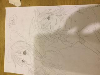 小5イラスト評価頼みます 友達に頼まれて 東方の霊夢と魔理沙を描き Yahoo 知恵袋