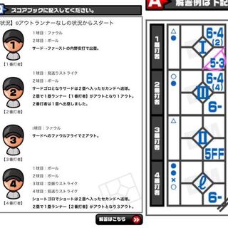 野球のスコアを勉強中の者です あるサイトのスコアの練習問題で分から Yahoo 知恵袋