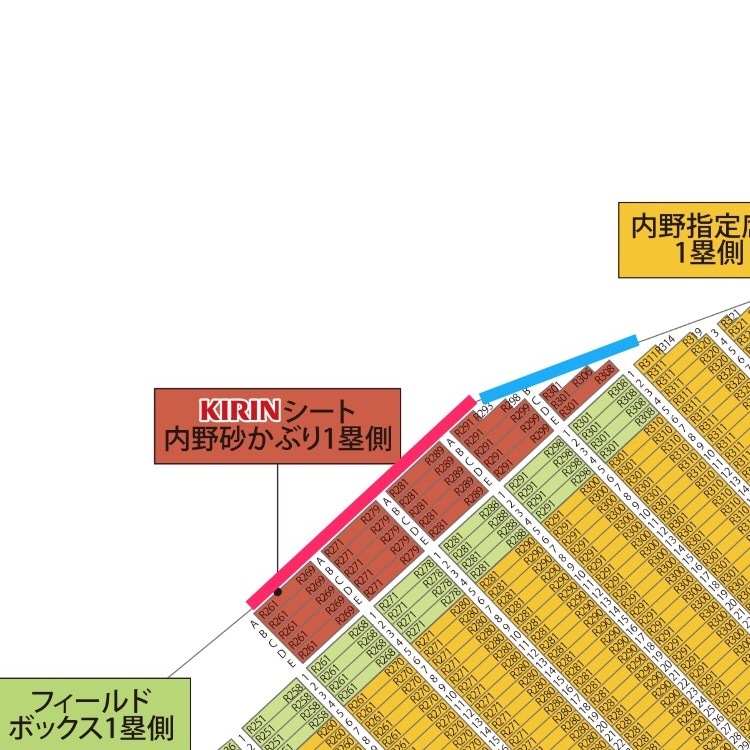 マツダスタジアムのKIRIN内野砂かぶり席について質問です。試合終了後 