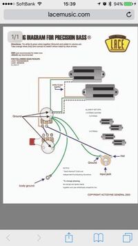 ベースのピックアップについて質問です この配線図で新しくピックアッ Yahoo 知恵袋