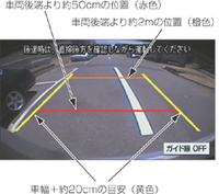 バックモニターのガイド線の意味を教えて下さい 画像の黄色 赤 緑の線はど Yahoo 知恵袋