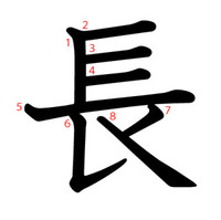 長いの漢字です 長の書き順で 約85 の人が間違って先に横棒から書いてしまう Yahoo 知恵袋