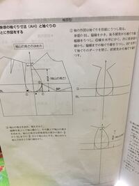 新文化式原型の袖の描き方を教えて下さい 前袖グリのダーツを閉じた後の前 Yahoo 知恵袋