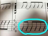 タブ譜とかによくある、この斜線？ みたいな記号って どうゆう意味ですか？

あと､この斜線の名前も教えてください