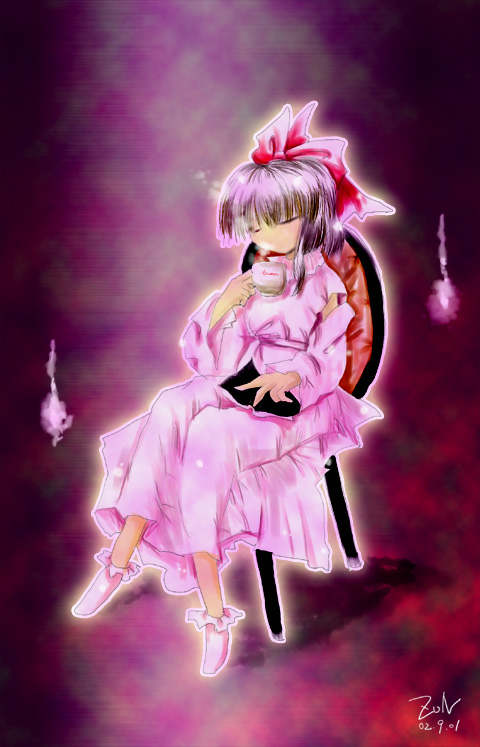 これは誰ですか？ - サインがZUN氏の物っぽいので東方Projectのキャ