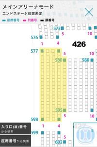 さいたまスーパーアリーナの座席の数え方がわかりません 577からどのように数 Yahoo 知恵袋