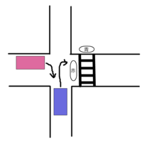 片側一車線の路地から出て右折したいのですが質問があります 私は青の Yahoo 知恵袋