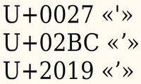 アポストロフィについて U 0027apostropheの打ち方を教えて Yahoo 知恵袋