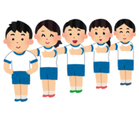 このイラストの体操服を着ている子供は 小学生ですか 多分 小学生だ Yahoo 知恵袋