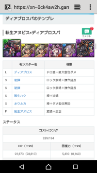 パズドラです このアヌビスだったらディアブロスフレンドしてくれる Yahoo 知恵袋