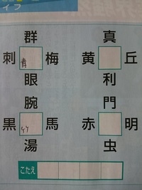 パズル の中に それぞれ漢字を入れると 上下左右で二字熟語が四 Yahoo 知恵袋