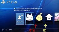 Ps4を開くとアカウント選択画面に行くのですがそこのアカウントの名前が Yahoo 知恵袋