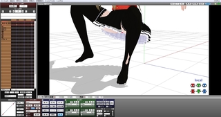 Mmdモデルの靴下の貫通についてモデルのモーションを読み込んだところ ニーソ Yahoo 知恵袋