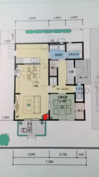長方形18畳のldkなのですが 赤い点の所にエアコンが付いているのですがつけても 教えて 住まいの先生 Yahoo 不動産