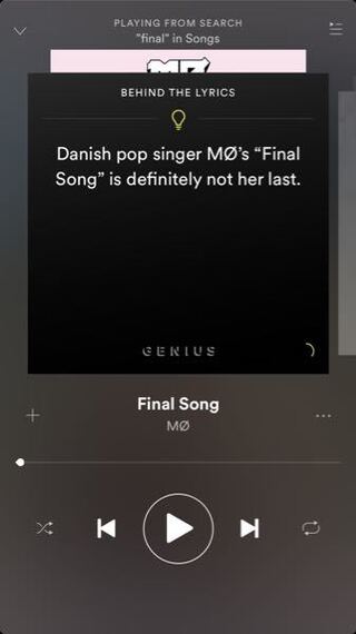 Spotifyの歌詞機能なんですが 画像のようになってしまいました 少し見に Yahoo 知恵袋