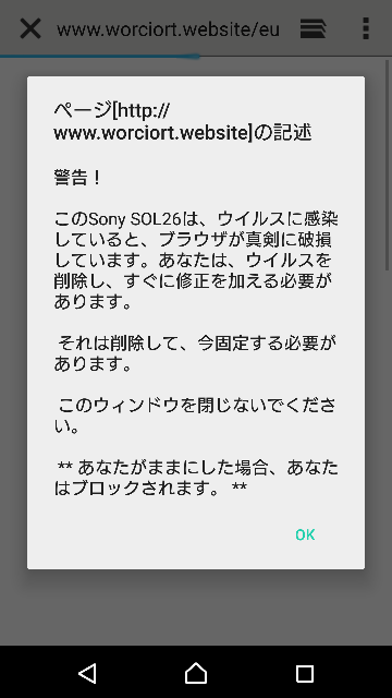 これってなんなんでしょうか Okを押したらgoogleからお使いのブラ Yahoo 知恵袋