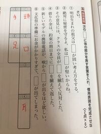 慣用句の質問です 問 の問題が分かりません口かなとも思うんですが不安です Yahoo 知恵袋