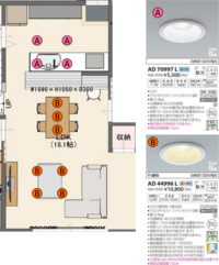 Ldkの照明について現在新築の打ち合わせを進めており 先日設計士から照明プランを 教えて 住まいの先生 Yahoo 不動産