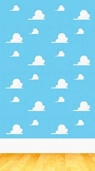 この画像を更に画質良くできますか トイストーリー 雲柄アンディーの部屋 Yahoo 知恵袋
