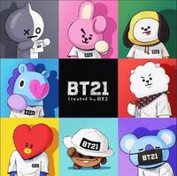 Bt21のキャラクターの名前の読み方と どのメンバーのキャラクターかを教え Yahoo 知恵袋