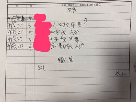 履歴書の学歴 職歴欄はこれでも大丈夫でしょうか 下書きなので字は 教えて しごとの先生 Yahoo しごとカタログ