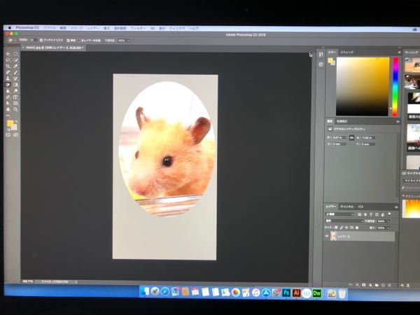 Photoshopについて質問です。 - 切り抜きしたあとに背景を透過したい 