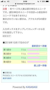 小説家になろうに関しての質問です 話別のユニーク数のこと何で Yahoo 知恵袋