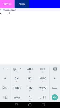 Androidのedittextに関する質問です Edittextに半角 Yahoo 知恵袋