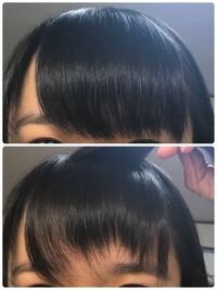 前髪失敗してしまいました 自分でアシメにしようと思ったのですが 右側を切りすぎ Yahoo 知恵袋