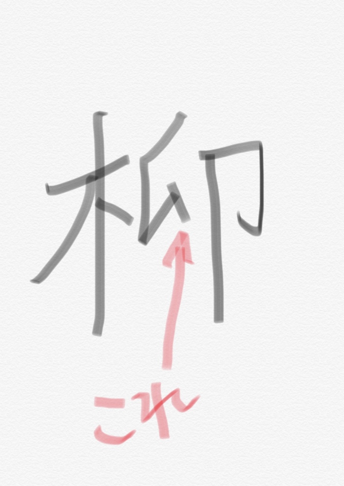 柳という漢字について質問です 高校生のテストの採点をしています その中で Yahoo 知恵袋