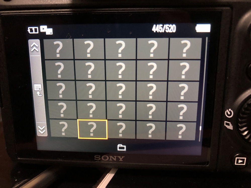 SONYのカメラの質問です「表示できない画像です」と出ますどうしてで