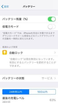 Iphone6の右上のバッテリー表示について 残量は電池形式で白色に Yahoo 知恵袋