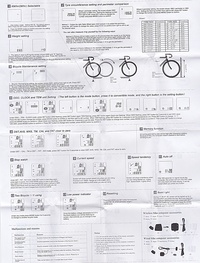 bigo 自転車コンピューター サイクルコンピュータ 説明書