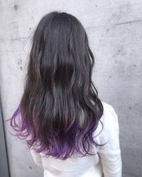 春休みの間だけ毛先を紫にしたいなと思っています 美容院でやるのでは Yahoo 知恵袋