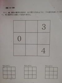 魔法陣ですが ３ ３のマスで 真ん中上が41で 左真ん中が13で Yahoo 知恵袋