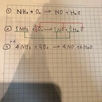 化学基礎の化学反応式の係数の付け方を教えて下さい 写真の化学 Yahoo 知恵袋