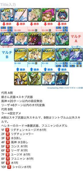 パズドラマヘラの周回についてです ベイツールでマヘラ周回の画像を見つけ Yahoo 知恵袋