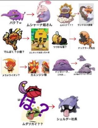 妖怪ウォッチの妖怪で下の画像の他にポケモンのキャラクターに似てる妖怪はいます Yahoo 知恵袋