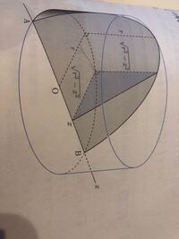 積分の問題です 半径rの直円柱がある この円柱を 底面の直径abを通り Yahoo 知恵袋