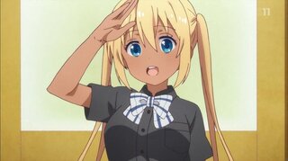 このアニメの女の子の名前を教えて下さい 金髪の褐色肌の女の子を検索してたら出 Yahoo 知恵袋