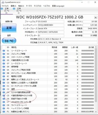 まだ購入してまもないノートパソコンですがcrystal disk infoで確認したところ添付画像の様な計測結果が出ました、 また電源についても61回など入れておりませんが計測結果なんてこんなもんなのでしょうか？
また回復不能セクタ数がすでに100なのですがやばいですか？、詳しいからいらっしゃいましたらこの図をご覧いただき教えて頂きたいです。
また衝撃によって発生したエラーレートの数も9...