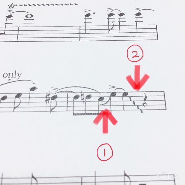 至急 クラリネットの楽譜についてです の記号の名前と吹き方に Yahoo 知恵袋