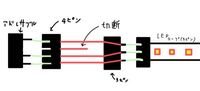 マザボ上のアドレサブル3ピンに4ピンコネクターを差し、そのケーブルの先に3ピンコネクターをつけてledテープを制御できますか? 下にわかりにくいイメージを乗せておきます。