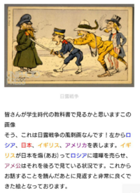 日露戦争の風刺画について この画像の人はそれぞれ どこの国です Yahoo 知恵袋