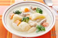 クリームシチュー お肉の代わりに入れる物って何ですか Yahoo 知恵袋