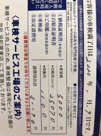 ホンダから 車検の案内の葉書が届いたのですが タイヤ交換とか部品の交換な Yahoo 知恵袋