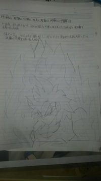 ドラゴンボールオリジナルのスーパーサイヤ人4描いてみた髪型だけ丁寧 Yahoo 知恵袋